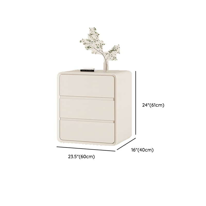 Ivory Contemporary Faux Leather Dresser with 3/4/5 Tiers - image 10