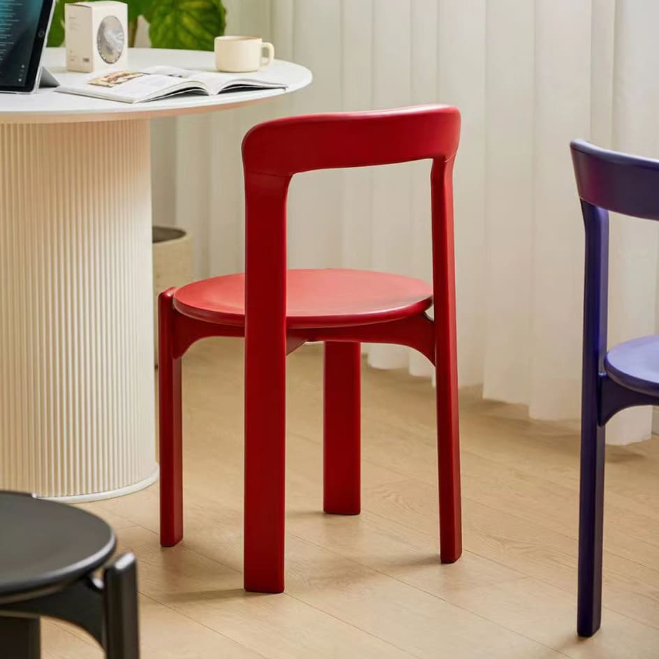 Framed Stable Orange/Green/Blue Solid Wood Side Chair with Foot Pads in a Modern Style - image 10