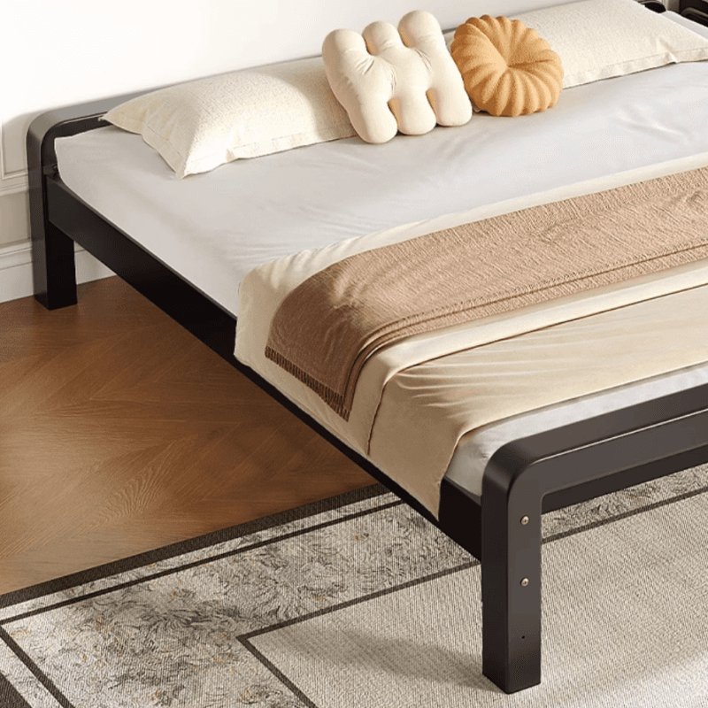 Solid Color Platform Bed with Steel Frame for Living Room - image 7