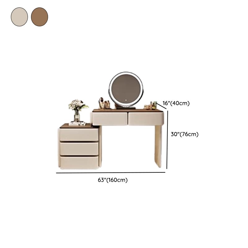 Large/Standard Stone Vanity Set with White Seating, 8/5 Drawers, Mirror Lights, and Scalable Lighting - image 13