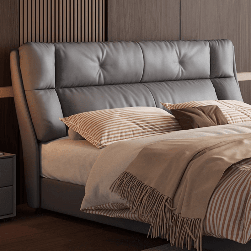 Light Gray Solid Color Storage Bed/Platform Bed with Pine Wood Frame for Living Room - image 4