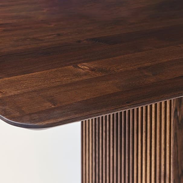 Modern Rectangle Wood Standard Table Height Dining Table , 8 Person/For 6/4 Person Fixed Table - image 9