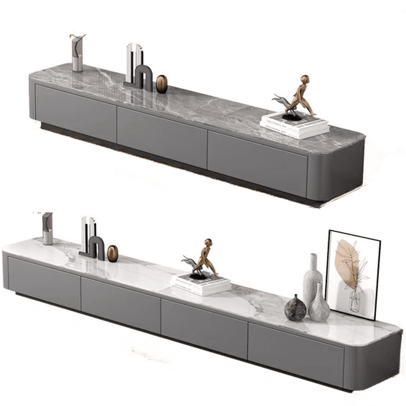 Casual Sintered Stone TV Stand with Multiple Drawer Options - image 8