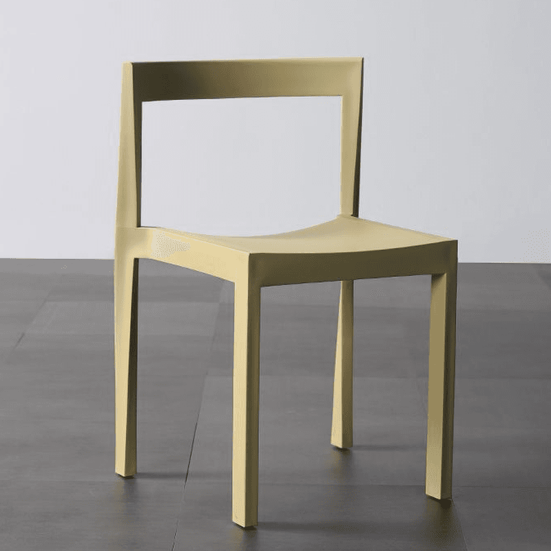Simplistic Side Chair with Cerulean/Olive Green/Crimson Polymer Legs and Stackable Uncovered Back - image 5