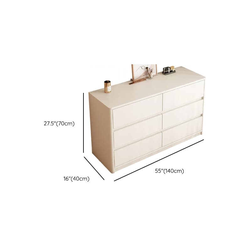White Trendy Timber Console Dresser/Semainier with 6/8/3 Drawers in Horizontal/Vertical Orientation - image 25