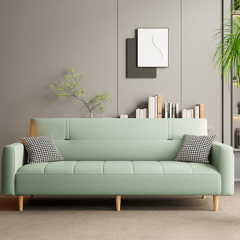 Grey/Olive Green/Azure Pu Leather Loveseat/Sofa Couch with Armrest - image 13