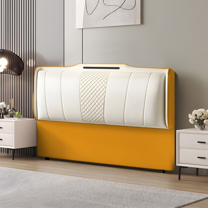 Simplistic Wingback Headboard with Camelback Shape for Queen Bed, Standard Height, Sponge Upholstery, No Distressing, Lumber Frame - image 8