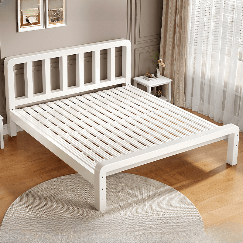 Solid Color Iron Slat Bed for Living Room