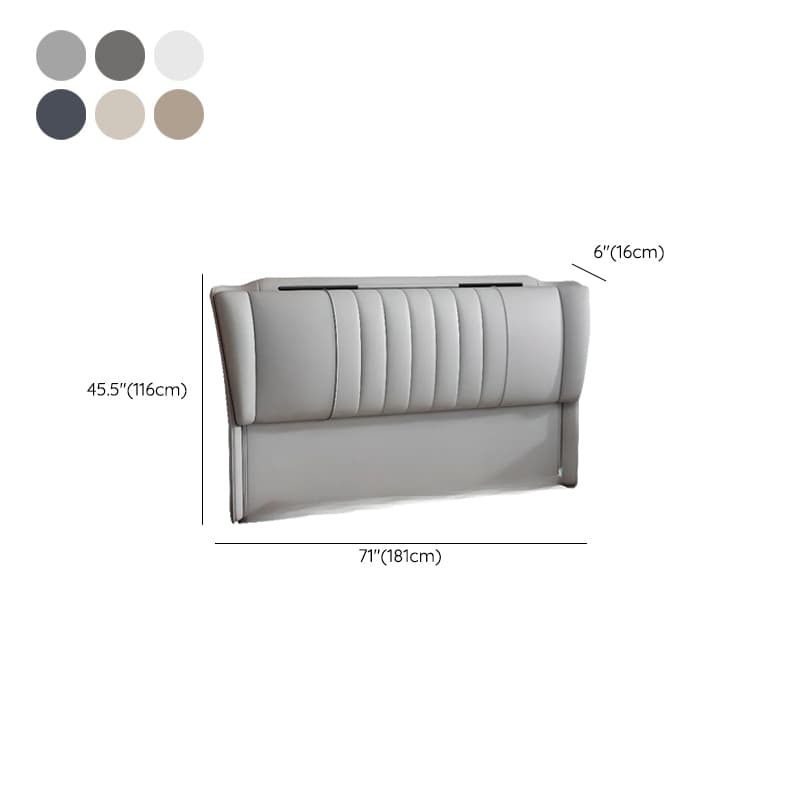 Modish Free-standing Standard Twin(38"W x 75"L)/Full(54"W x 75"L) Wingback Camelback No Distressing With Legs in Lumber - image 12