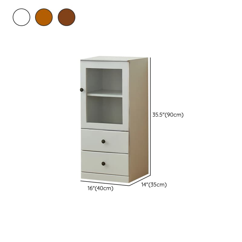 Modish Timber Console Dresser with 3/4/5 Drawers, Hutch Cabinets, and 2 Interior Shelves in Vertical Orientation - image 13