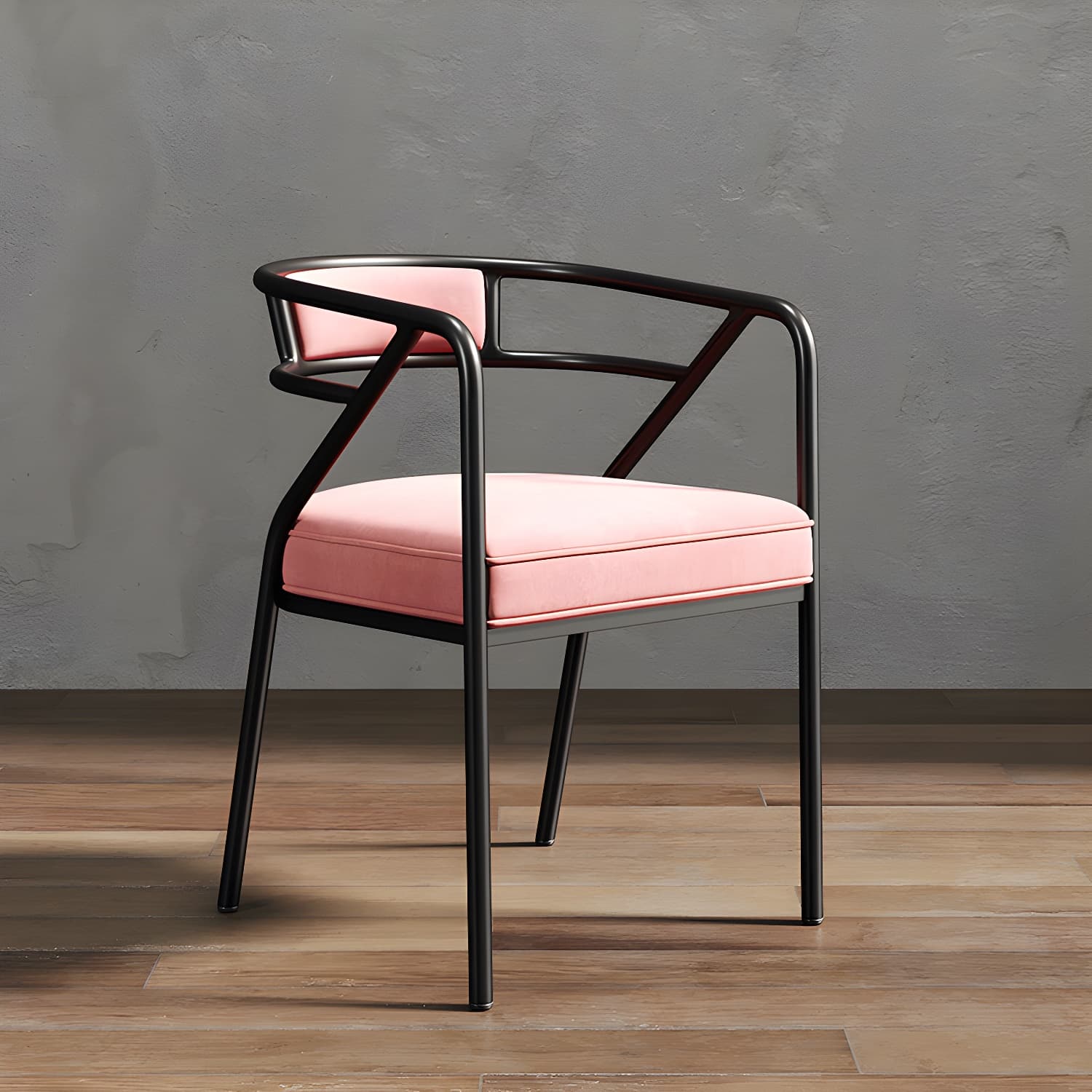 Glam Dining Chair Open Back Upholstered Dining Side Chair with Metal Legs - image 21