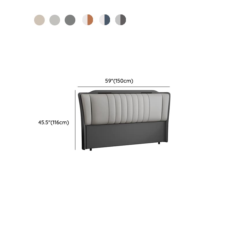 Modish No Distressing Pine Wood Panel Headboard with Rectangle Shape for Full/Queen Bed, Featuring Sponge Upholstery Fill and Standard Height - image 11