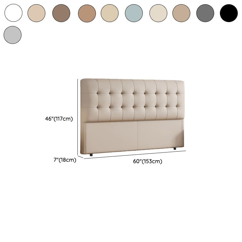 Trendy Panel Headboard with No Distressing, Piled Tufted Rectangle Design for King/Queen/Full Bed, Featuring Sponge Upholstery and Standard Height - image 15