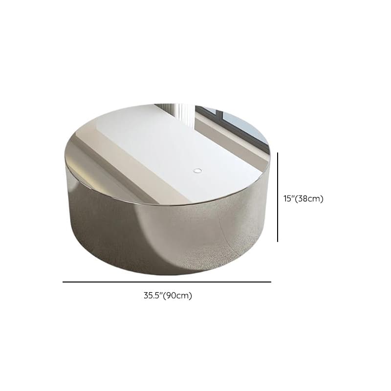Silver/Polished Brass Alloy Irregular/Rounded Accent Table - image 14