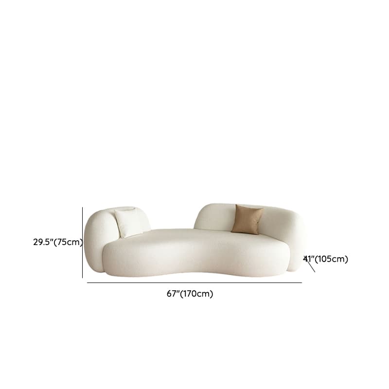 Scandinavian Style Standard 21-28 inches White Wood Sofa Without Storage, No Distressing - image 17