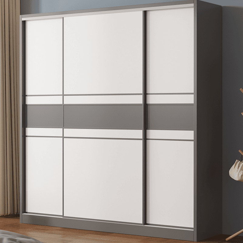 Minimalist Manufactured Wood Cabinet Armoire with Soft Close Door, Interior Shelves, and Clothing Rod - image 5