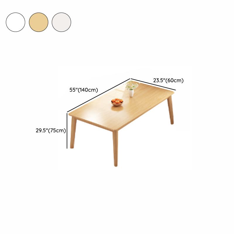 Rectangular Dining Table Set with Recycled Wood Fixed Table, Padded Chair Back, and Separable Design - image 15
