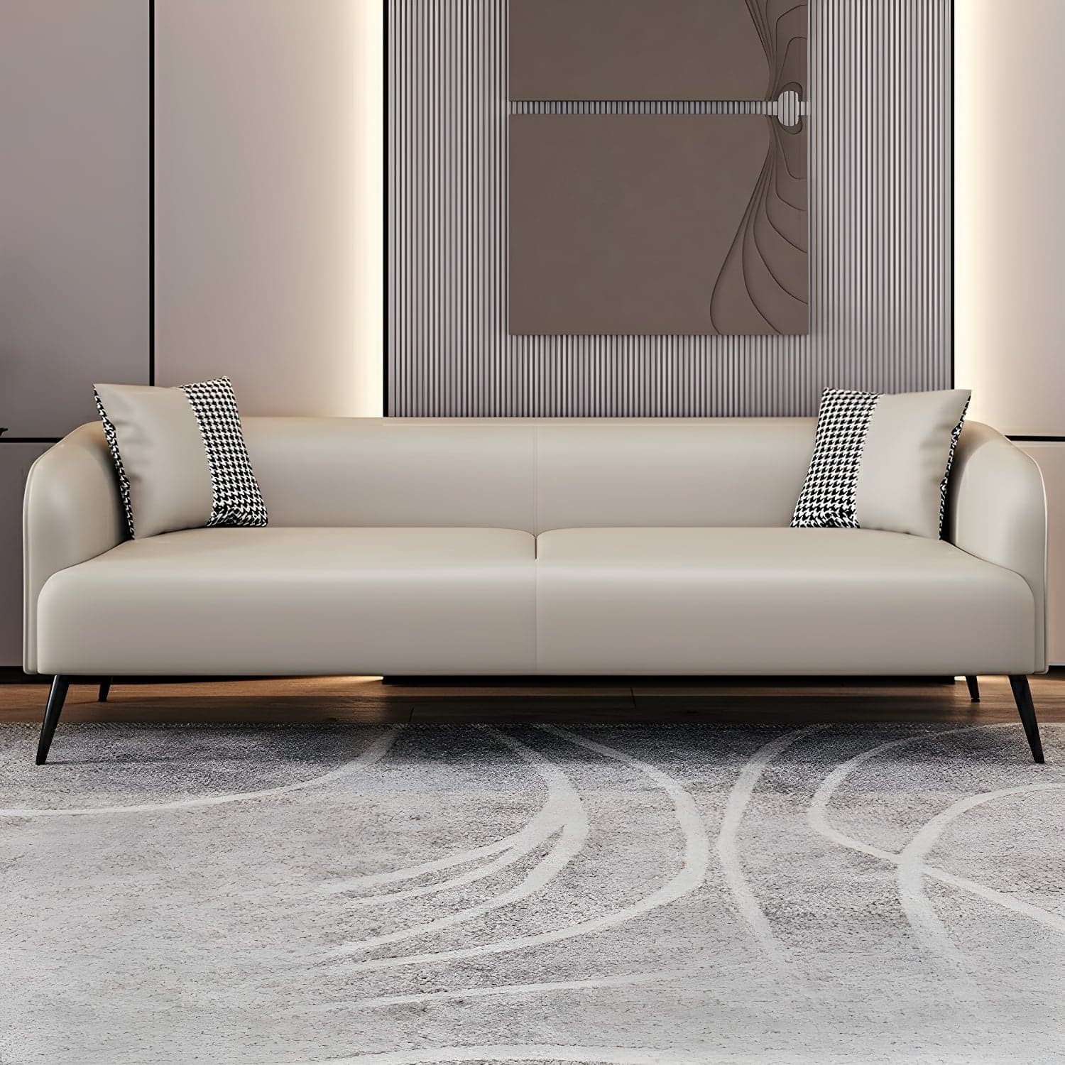 3-Seater Modern 69" L Standard Sofa with Tight Back for Living Room - image 8