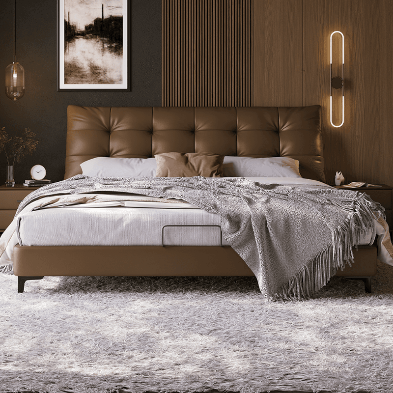 Solid Color Storage Bed with 3 Storage Boxes, Pine Wood Frame, and Button-tufted Design for Living Room
