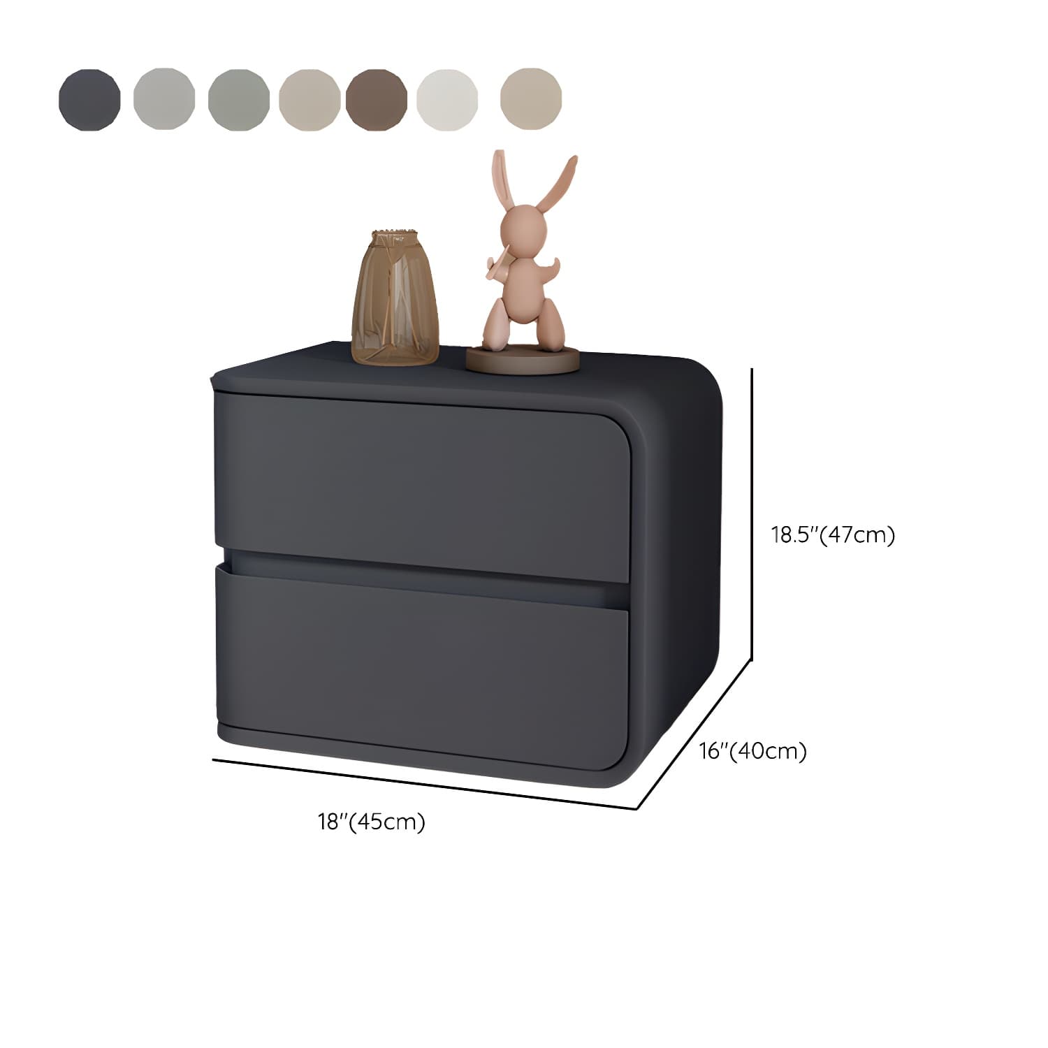 Scandinavian Pine Accent Table Nightstand Drawers Included with Legs - image 21