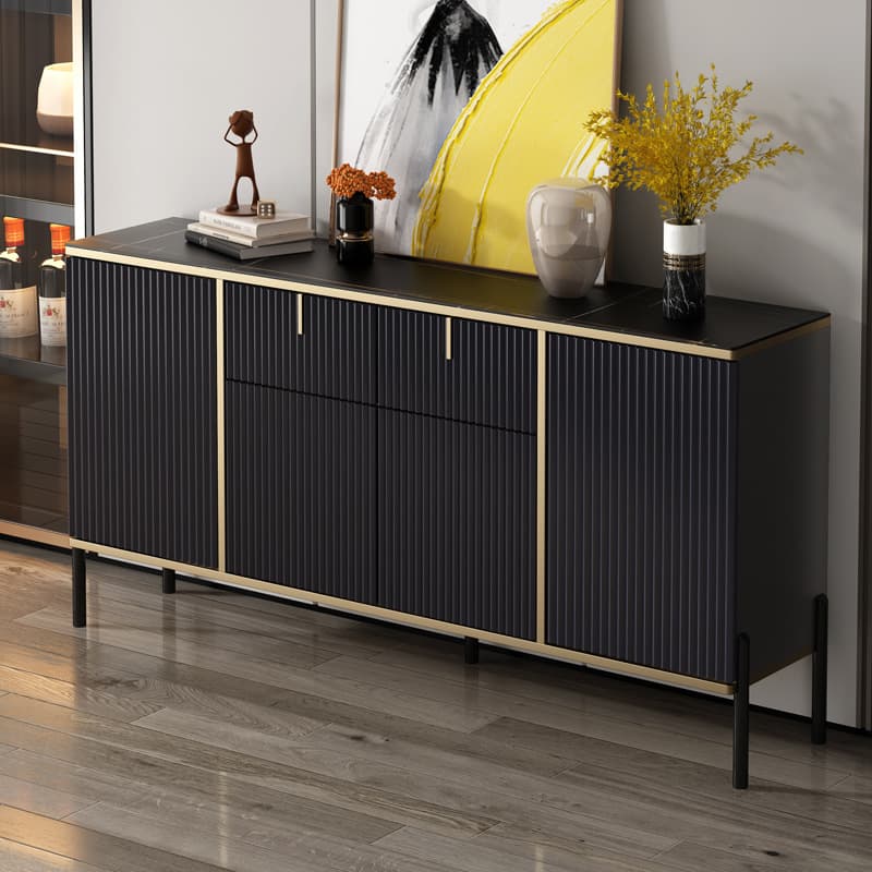 Art Deco Parlor Flooring Buffet Table/Server with Worktop Countertop - image 5