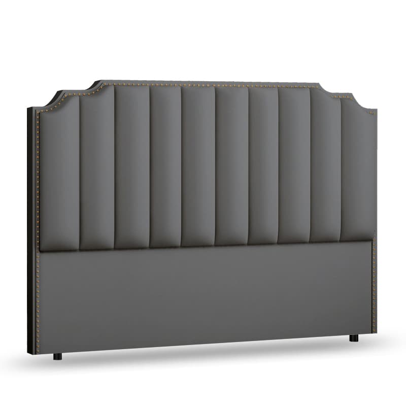 Standard（36-55“） Free-standing Standard Full(54"W x 75"L)/Twin(38"W x 75"L) Lumber Framed Portman Panel Headboard with Nailhead Design and Sponge Filing - image 3
