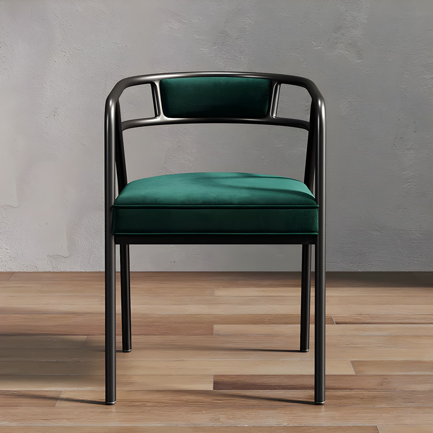 Glam Dining Chair Open Back Upholstered Dining Side Chair with Metal Legs - image 35