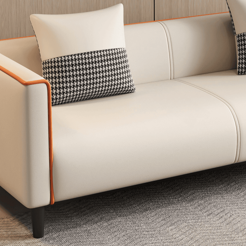 Elegant Sitting Room Sofa/Loveseat in Dove Grey, Tangerine, and Ivory with Solid and Manufactured Wood Construction - image 12