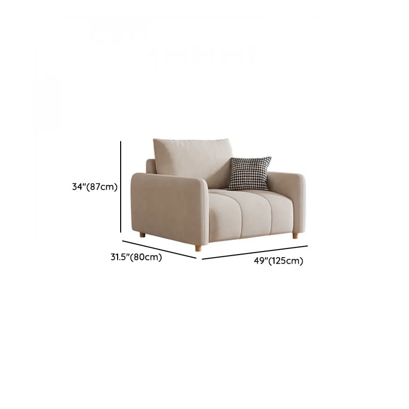 White Flannel Standard Sofa/Loveseat with Armrest - image 17