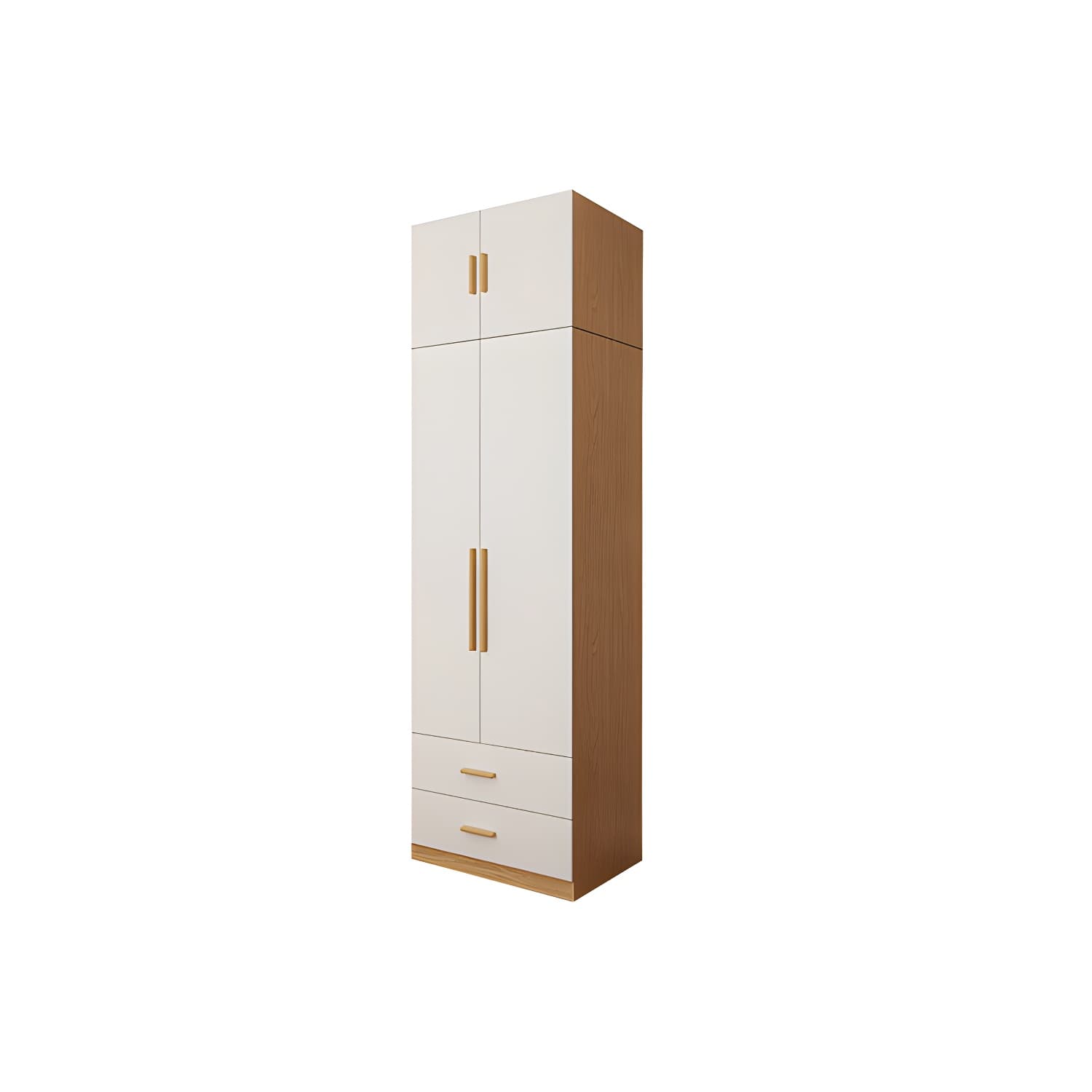 Contemporary Style Wardrobe Wooden Bedroom Closet with Hinged Door - image 12