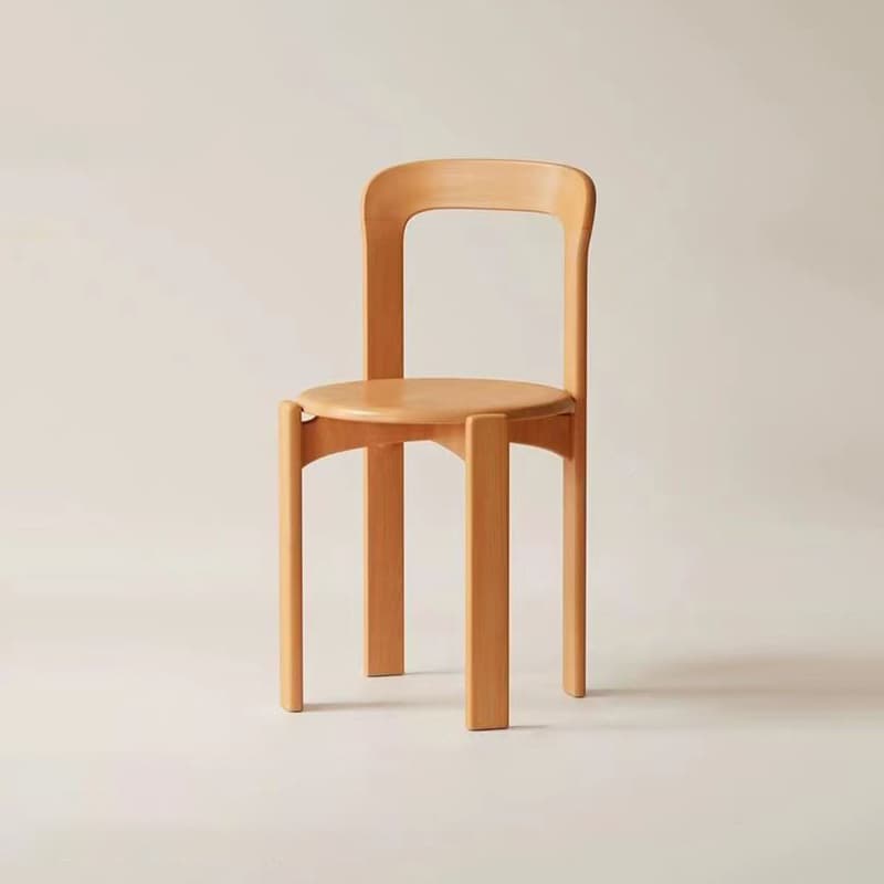 Framed Stable Orange/Green/Blue Solid Wood Side Chair with Foot Pads in a Modern Style - image 5