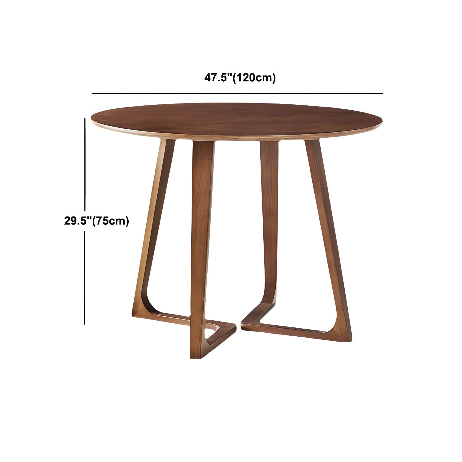 Simple Walnut Ash Dining Table Double Solid Wood Pedestal Home Table - image 22