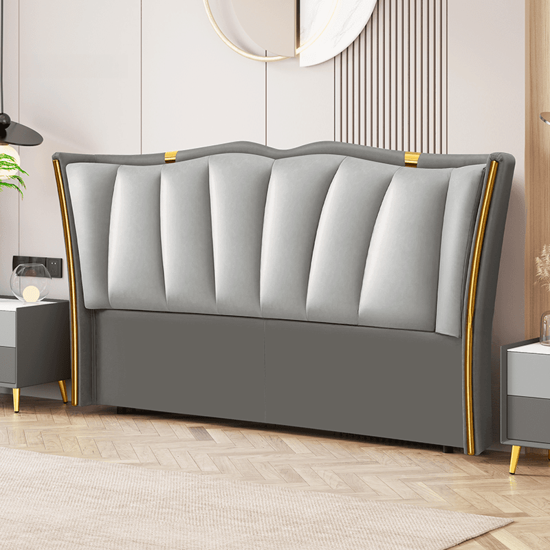 Luxurious Free-standing Standard Full(54"W x 75"L)/Twin(38"W x 75"L) Camelback Panel No Distressing With Legs in Timber - image 6