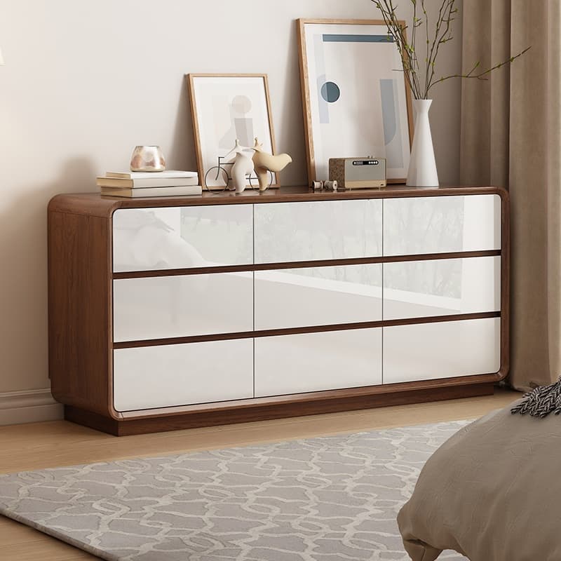 Retro Solid+Manufactured Wood Semainier for Sleeping Quarters, Horizontal/Vertical - image 3