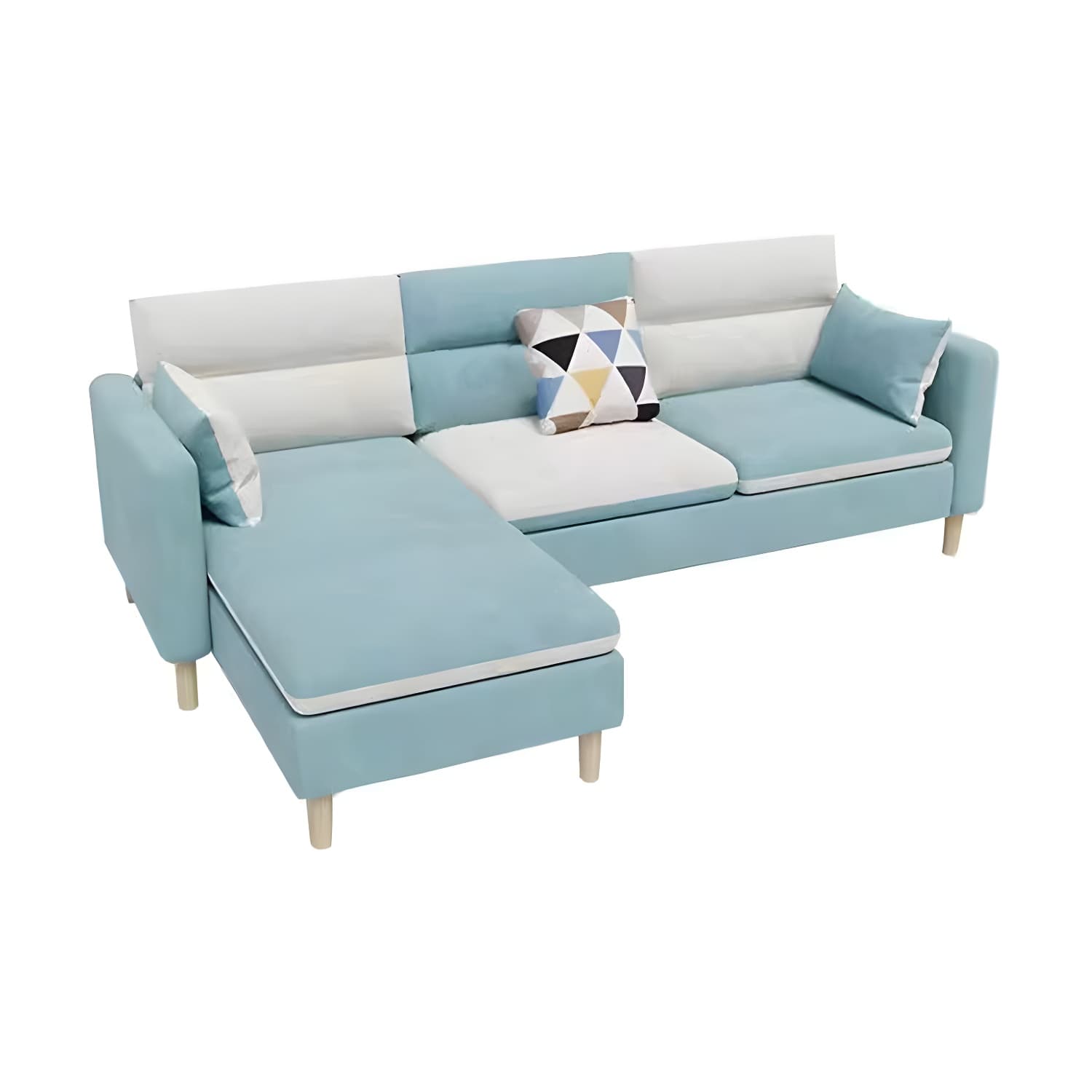 Comfortable Modern L-Shaped Reversible Sectional Sofa Chaise in Small Size - image 13