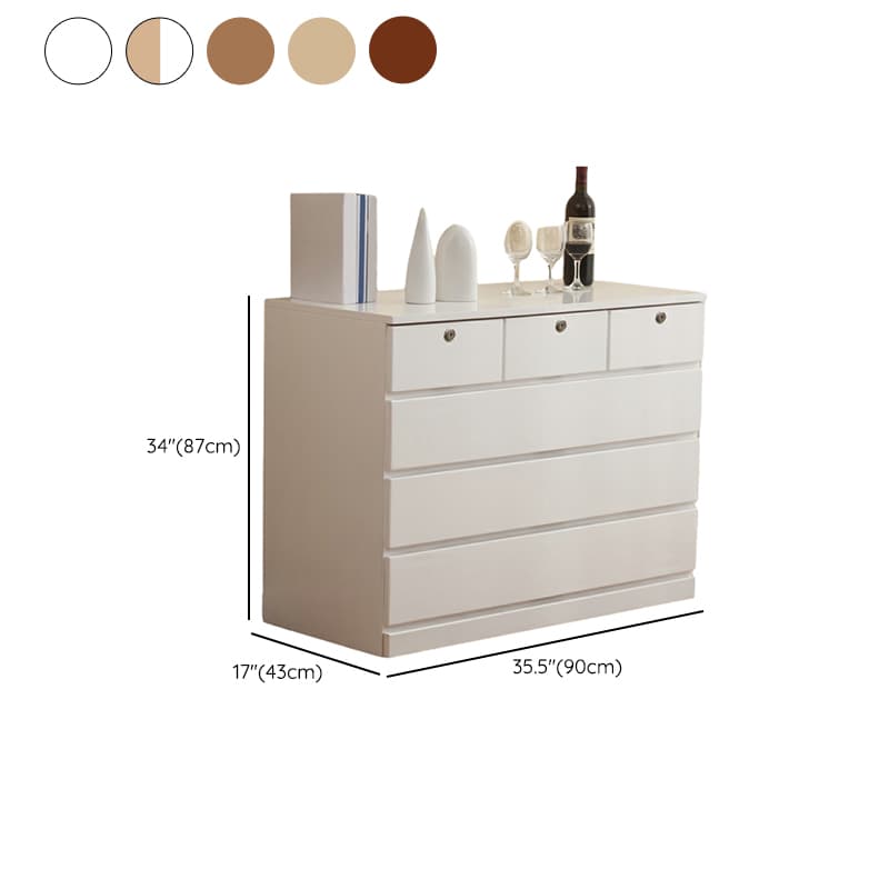 Elegant Medium Wood Scandinavian Dresser with Self-Close Drawers - image 26
