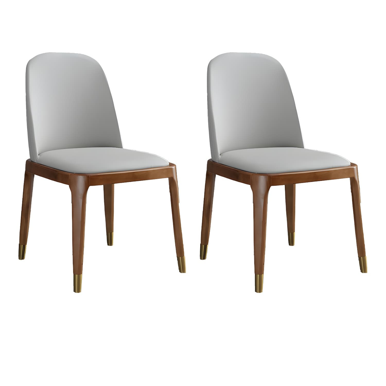 Modern Style Parsons Chairs Faux Leather Dining Chair for Dining Room - image 17