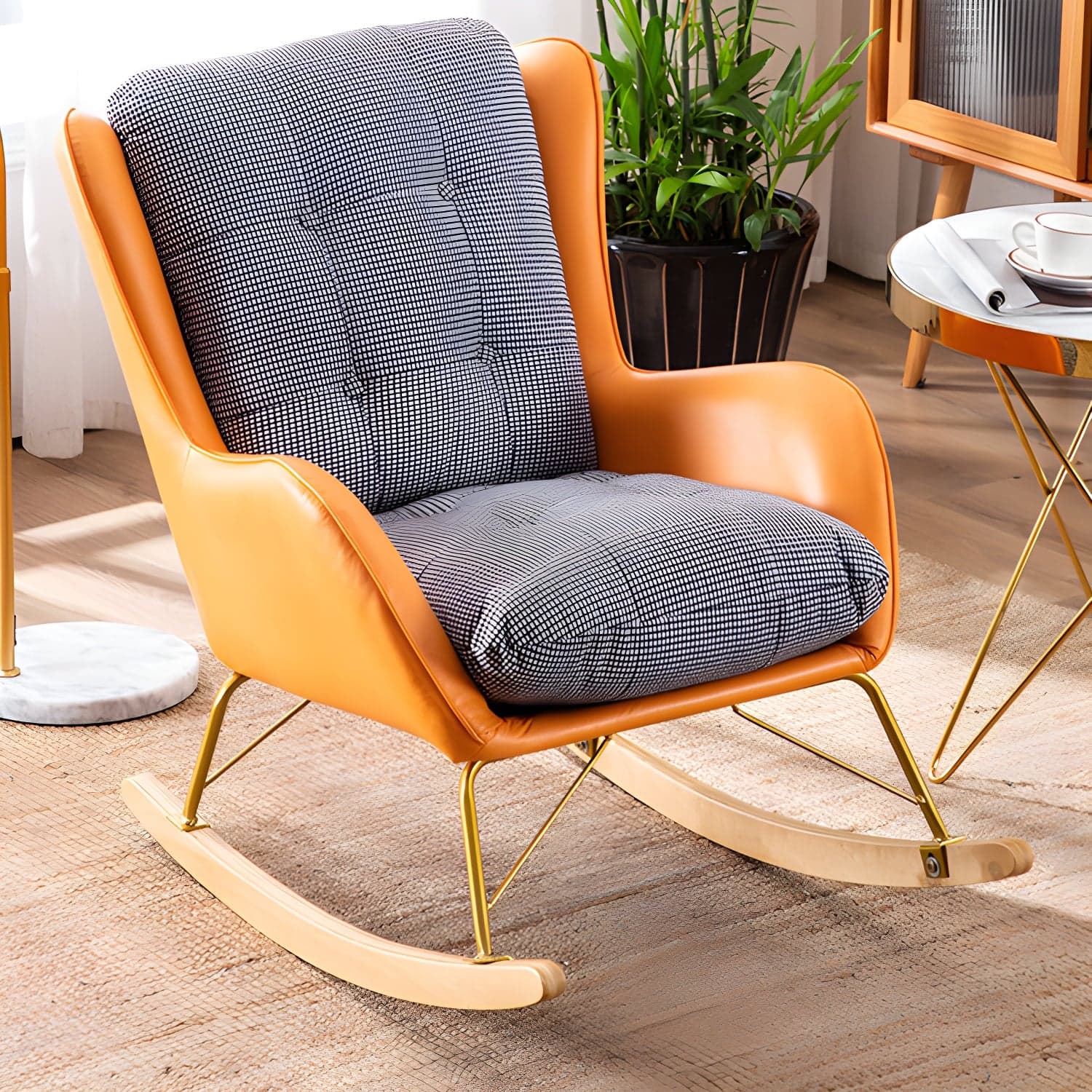 Modern Style Lounge Leisure Rocking Chair Home Lazy Sofa Chair - image 9