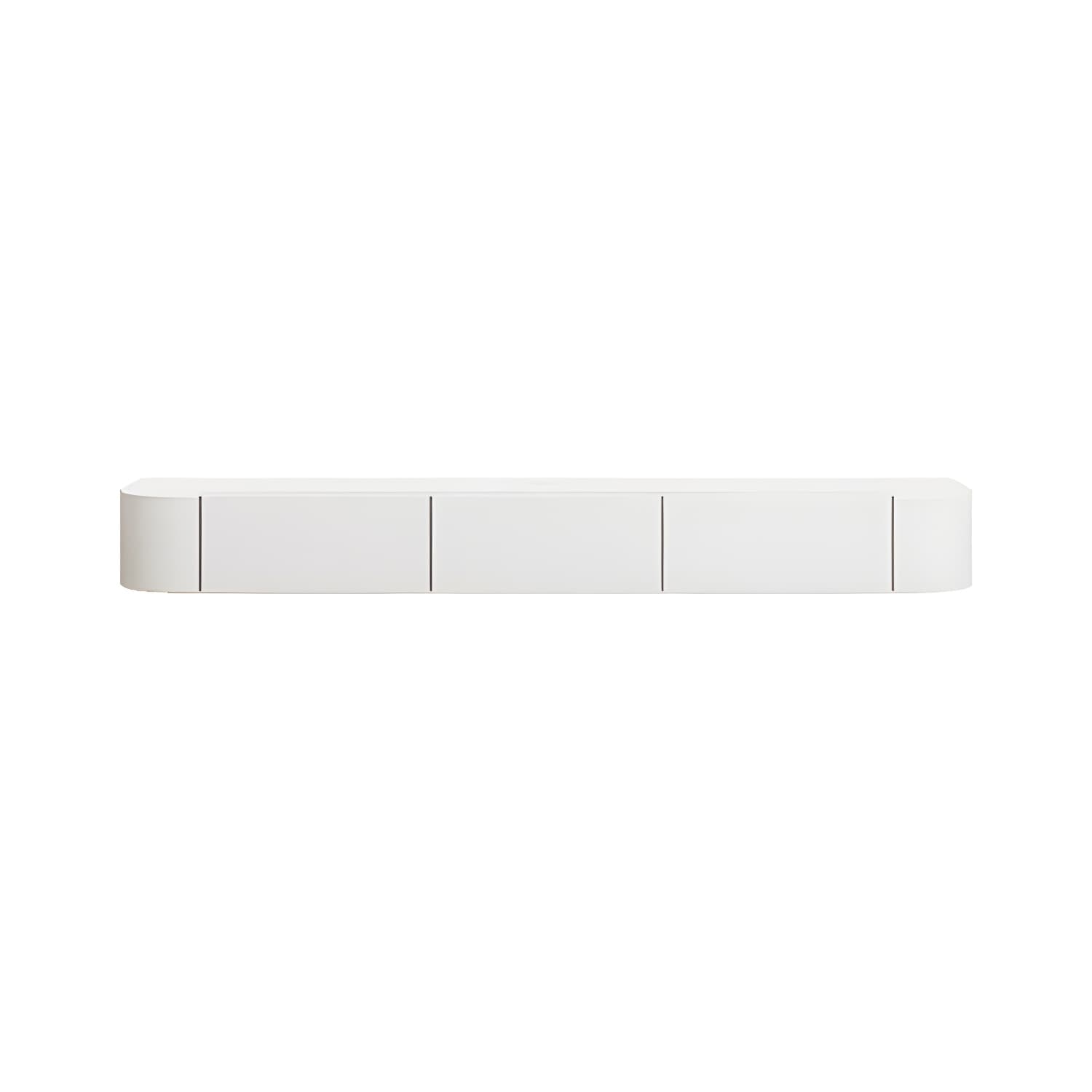 Contemporary Wall Mount TV Console with Wooden Drawer for Living Room - image 11
