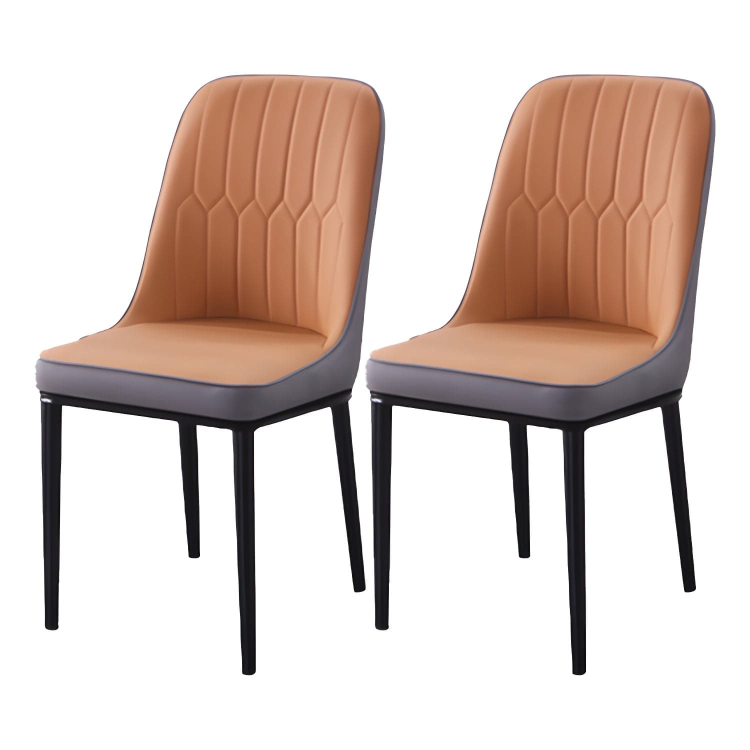 Scandinavian Indoor Side Chair Parsons Back Metal Upholstered Dining Room Chair - image 11