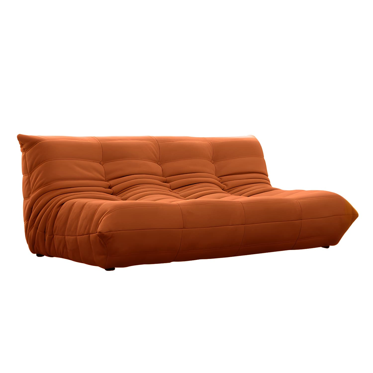 Modern Tufted Cushions Armless Living Room Wooden Standard Seating - image 11