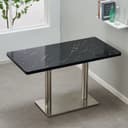 Color Silver/Black Marble Pattern