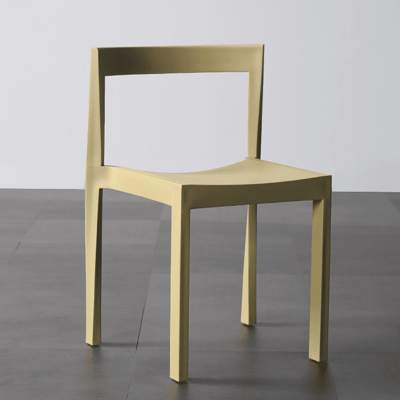 Casual Polymer Compound Dark Blue/Emerald Green/Rose Uncovered Back Side Chair, Pileable - image 5