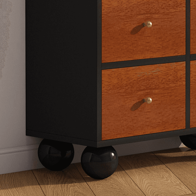 Cocoa Simple Manufactured Wood Console Dresser with 6 or 9 Drawers in Horizontal or Vertical Orientation - image 8