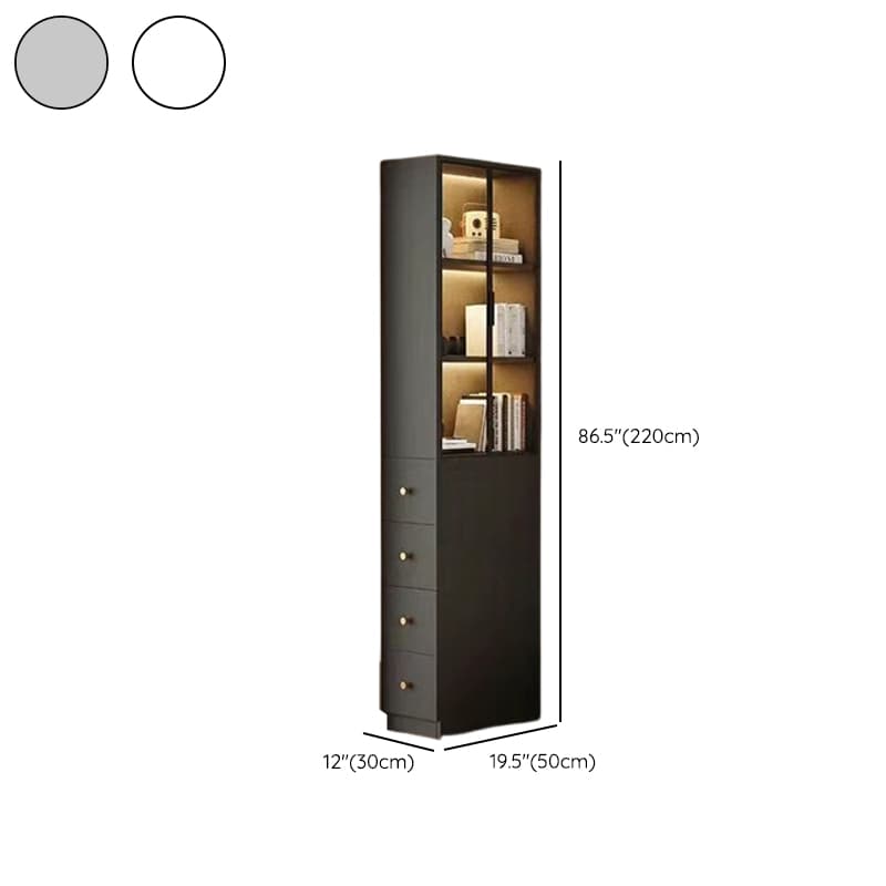 Detached Reclaimed Wood Utility Cabinet with Soft Close Drawer & Locker, Drawer Bars & Glass-panel Door - image 10