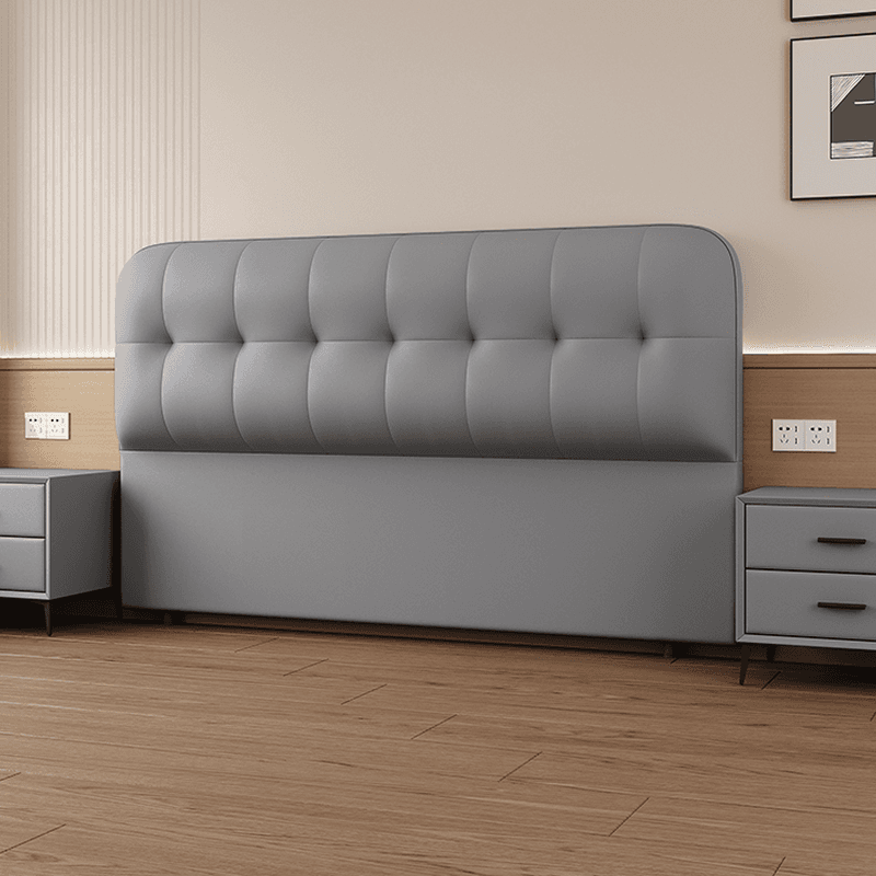 Simplistic Style Panel Headboard with No Distressing, Piled Tufted Rectangular Shape for Queen/Full/Twin XL Bed, Sponge Upholstery, Standard Height - image 9