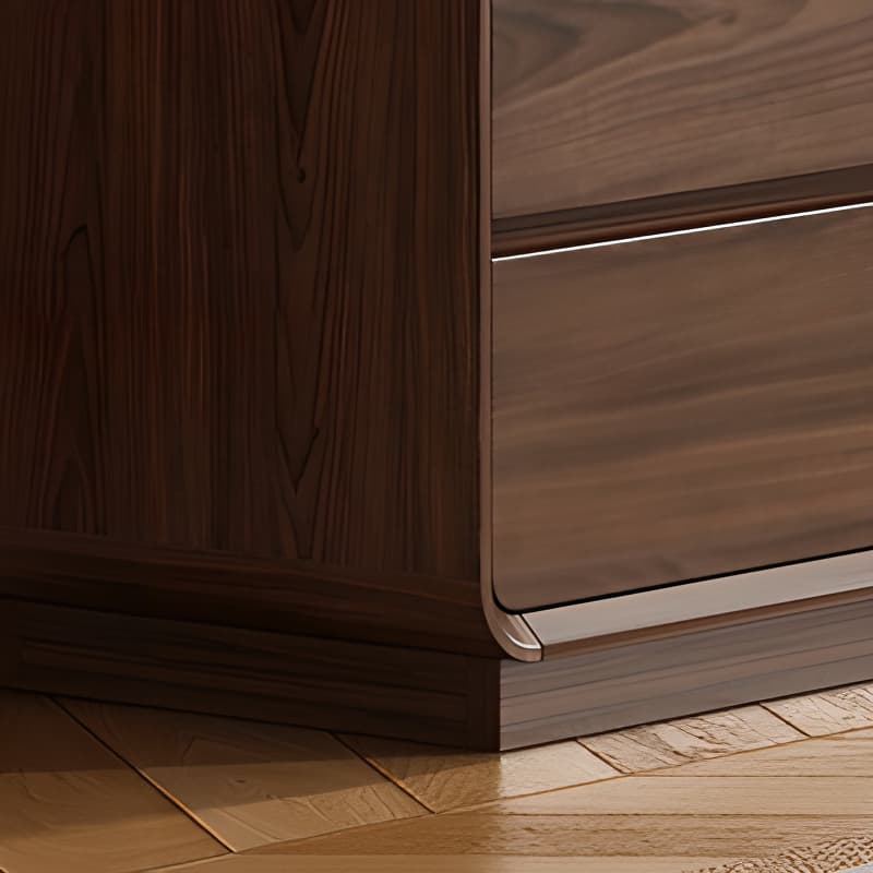 Cocoa Retro Rubberwood Console Dresser/Semainier with 6/9/5 Drawers, Horizontal/Vertical for Sleeping Quarters - image 5