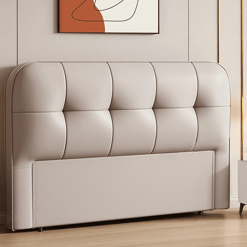 Simplistic Style Panel Headboard with No Distressing, Piled Tufted Rectangular Shape for King/Queen/Full Bed, Featuring Sponge Upholstery Fill and Standard Height - image 3