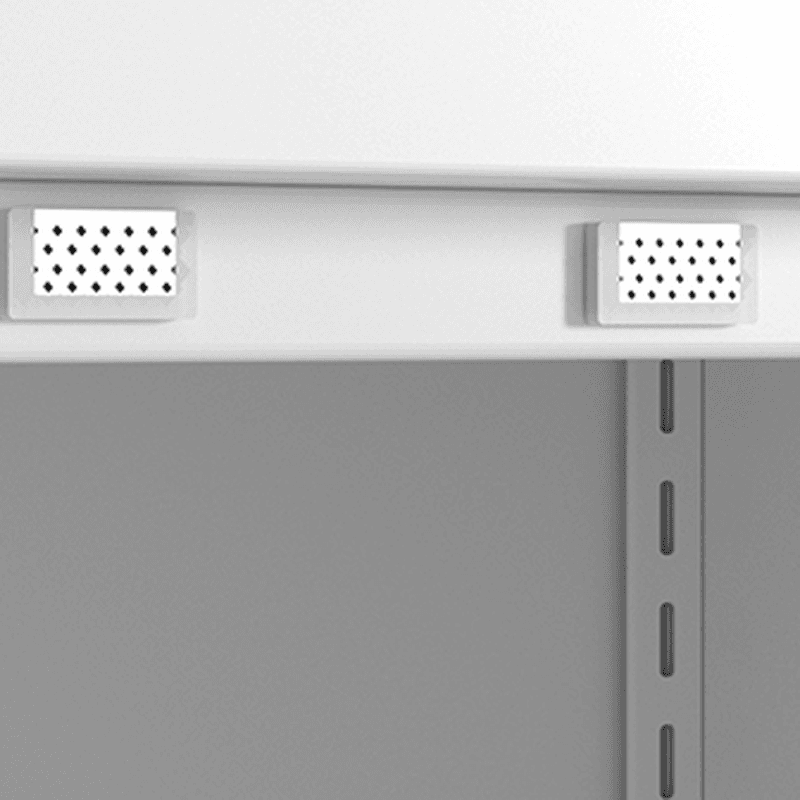 White Modish Steel Independent Armoire Cabinet with Adaptable Shelf, Soft Close Door, and Clothing Rod - image 8