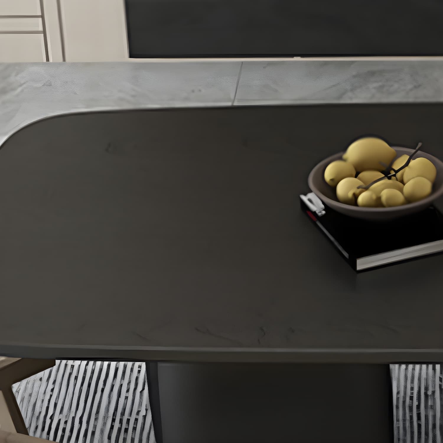 Modern 1/2/4/5 Pieces Rectangle Dining Set Solid Wood Black Dining Table with Chairs - image 7